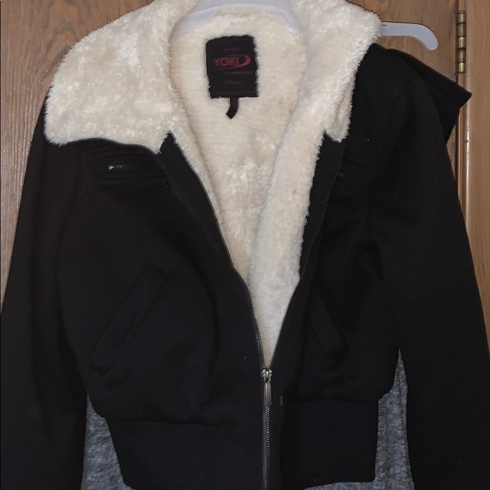 Fluffy brown jacket